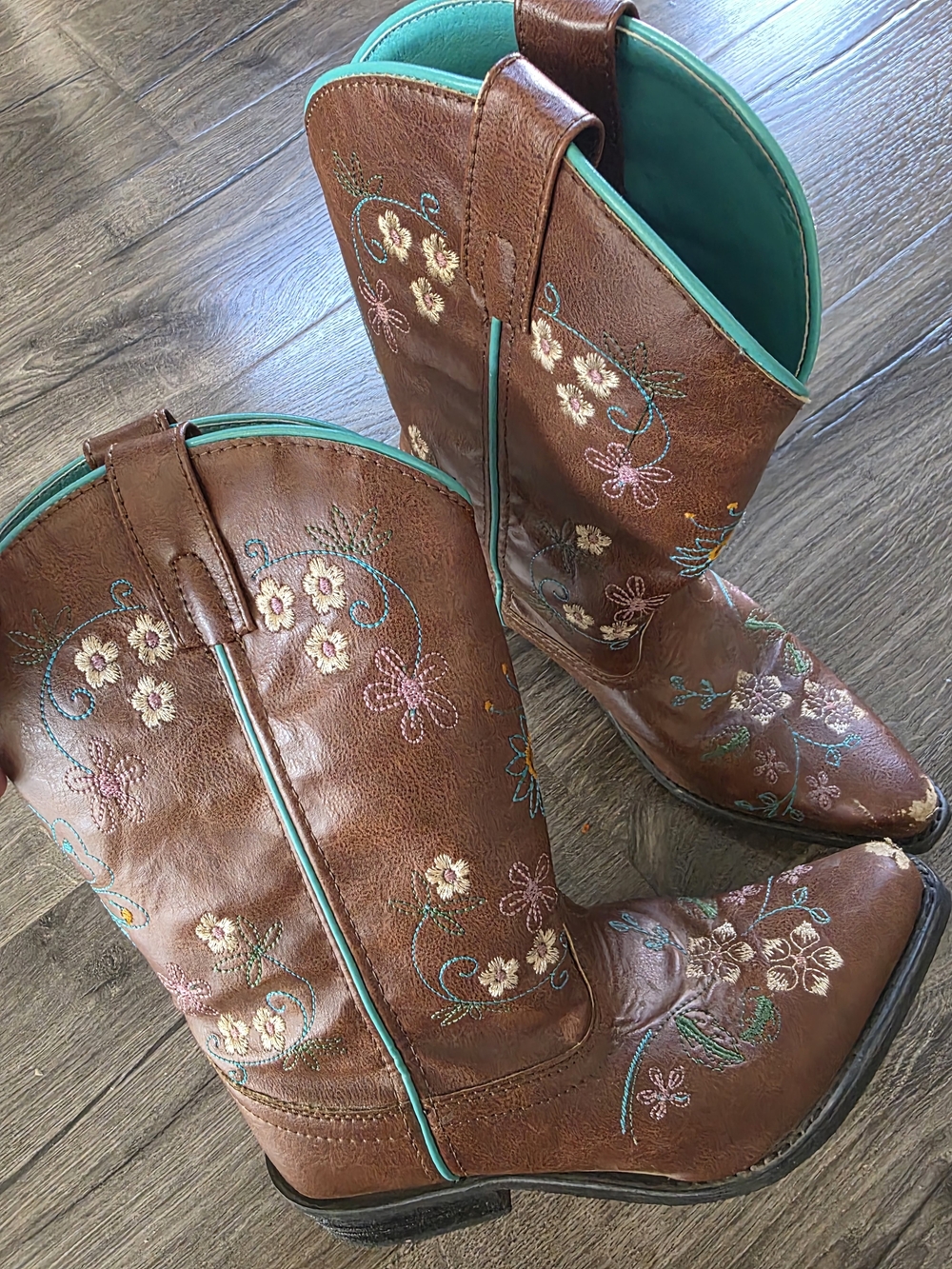 Shyanne Turquoise-Lined Western Boot Interior - Picture 3 of 6